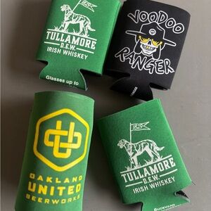 Tullamore D.E.W. and Voodoo Ranger Can Coolers - Green and Black